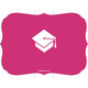 Pink and Orange Hats Off Photo Graduation Invitations Image 2 of 5